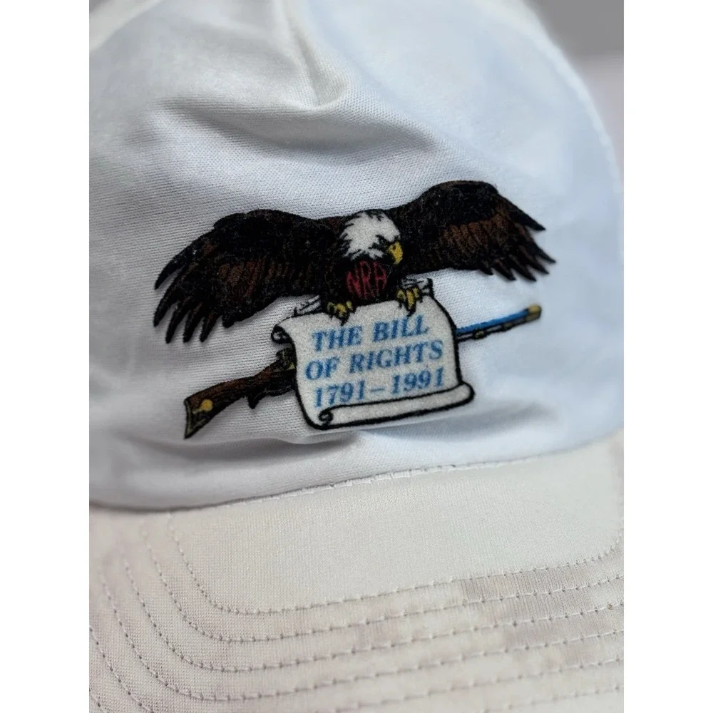 Vintage NRA Snapback Hat Bill of Rights 1791–1991 Eagle Made in USA‎ Trucker Cap